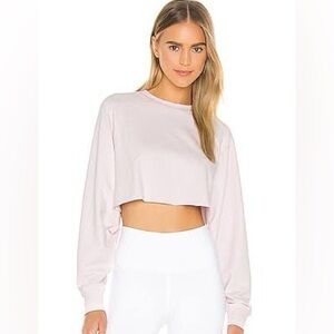 ALO Yoga Double Take Pullover - soft pink